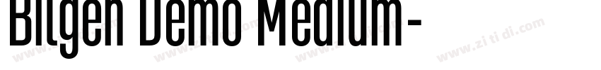Bilgen Demo Medium字体转换